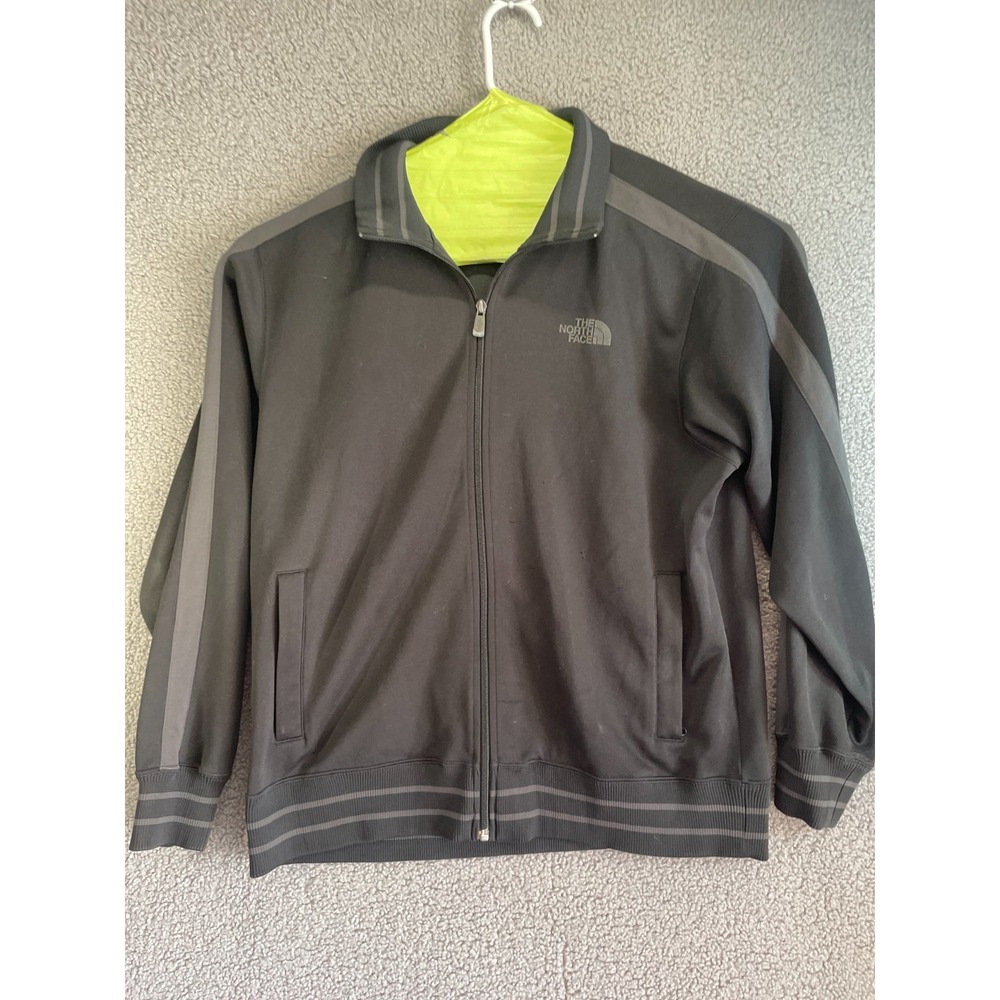 The North Face Men's Solid Black Full Zip Soft Shell Canyonwall Jacket Size L